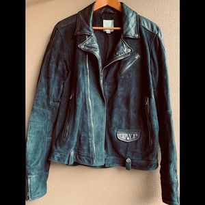 Diesel Suede/Leather Motorcycle Jacket